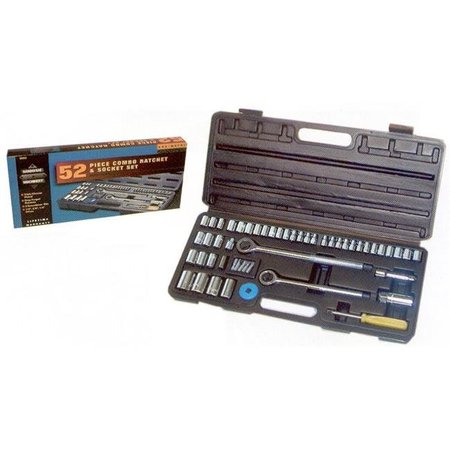 GREAT NECK Great Neck Saw .25in. & .38in. Drive 6 Point SAE & Metric 52 Socket Piece Set SCS52 76812001658